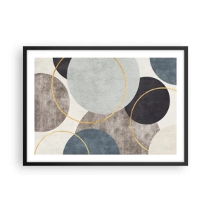 Plakát v černém rámu - Kruh za kruhem - 70x50 cm
