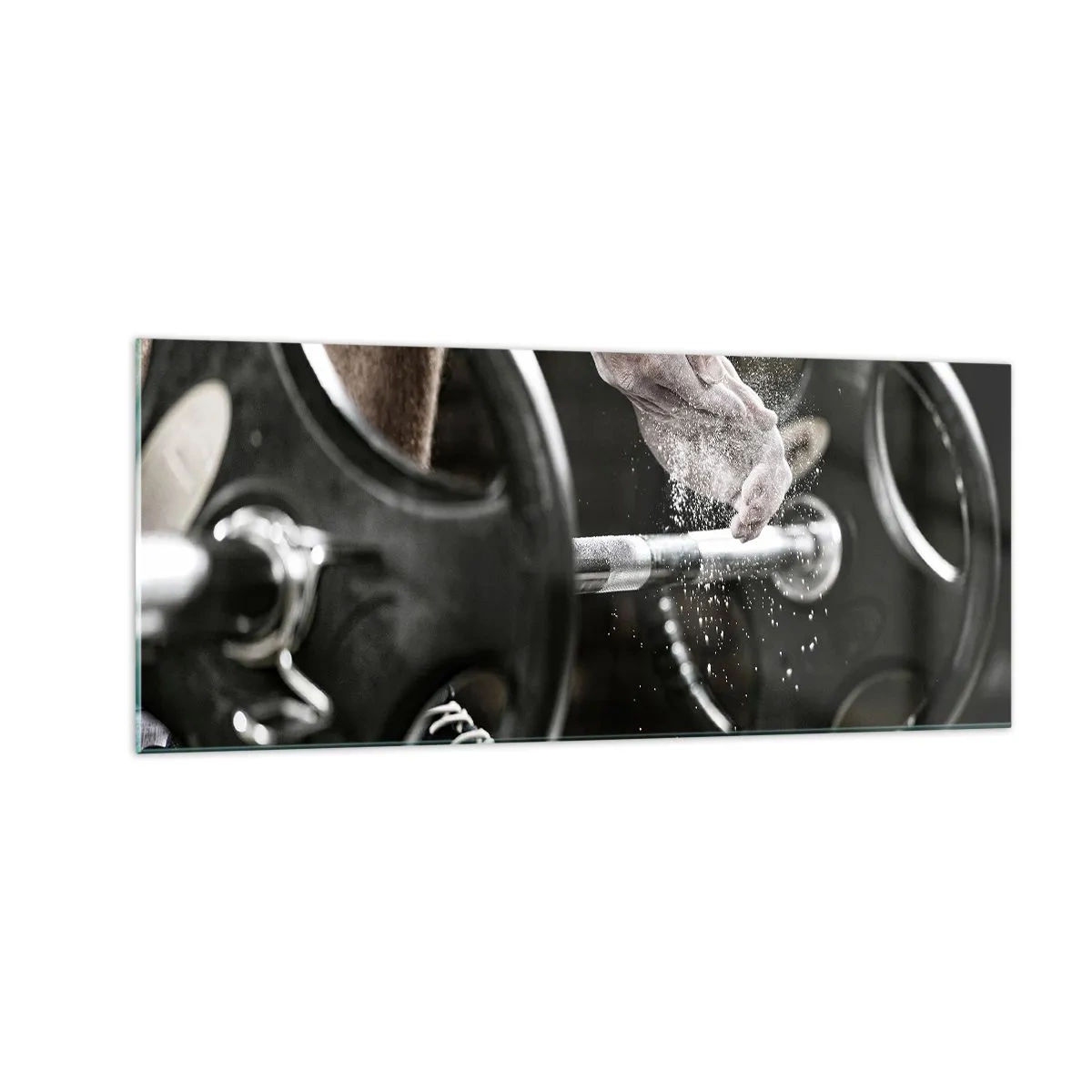 Obraz na skle - Výzva přijatá! - 100x40 cm