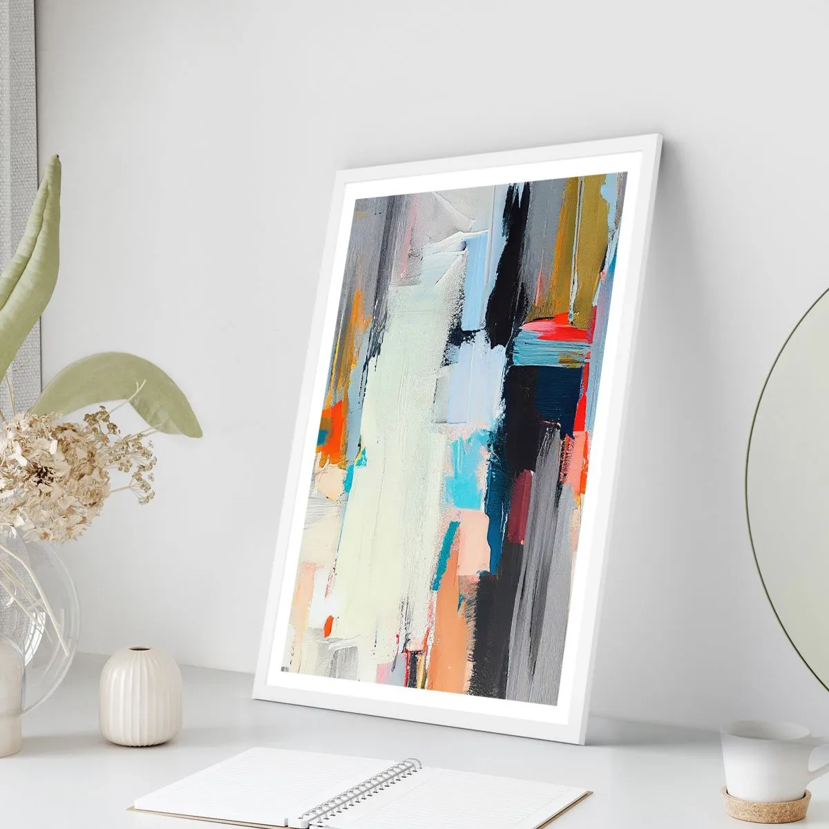 Plakát v bílém rámu - Nějaký způsob? - 70x100 cm