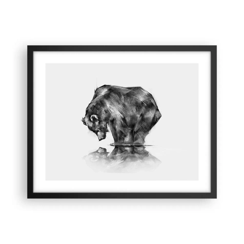 Plakát v černém rámu - Je příjemné se sekat s někým blízkým - 50x40 cm