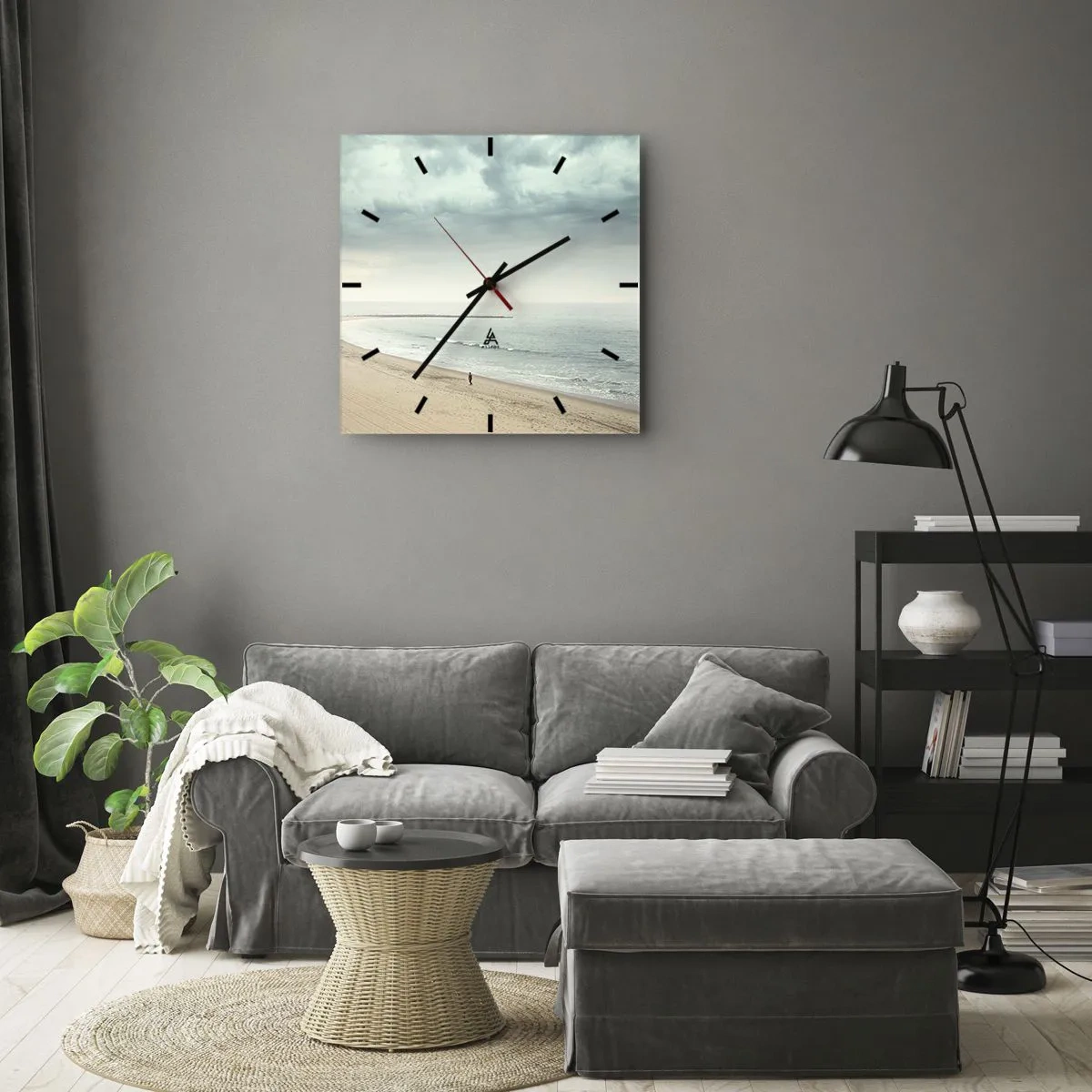 Nástěnné hodiny - Hledám klid - 30x30 cm