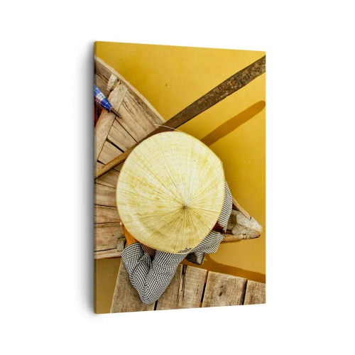 Obraz na plátně - Život na žluté řece - 50x70 cm