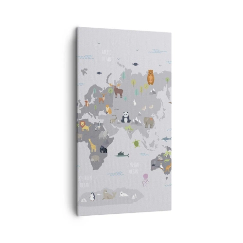 Obraz na plátně - Řekni mi, odkud jsi… - 45x80 cm