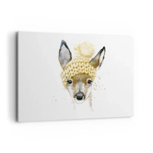 Obraz na plátně - V zimě ve sněžném lese - 120x80 cm