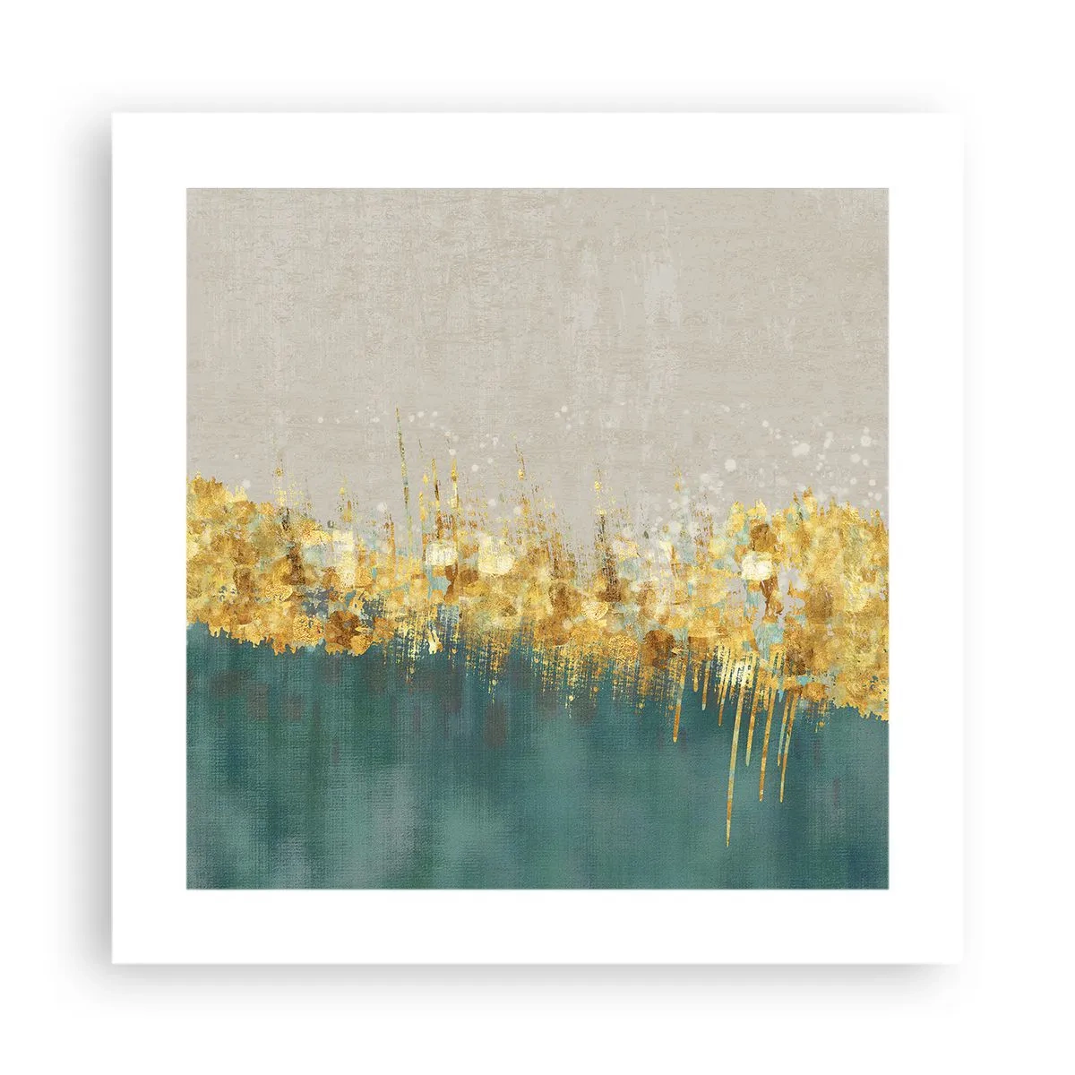 Plakát - Zlatá hranice - 40x40 cm