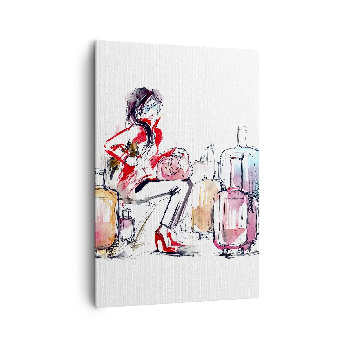 Obraz na plátně - Posaďme se před cestou - 70x100 cm