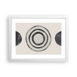 Plakát v bílém rámu - Důležité je to, co je uprostřed - 40x30 cm