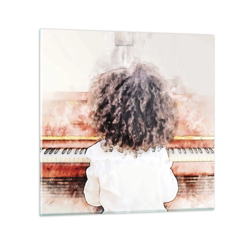 Obraz na skle - V novém světě - 70x70 cm