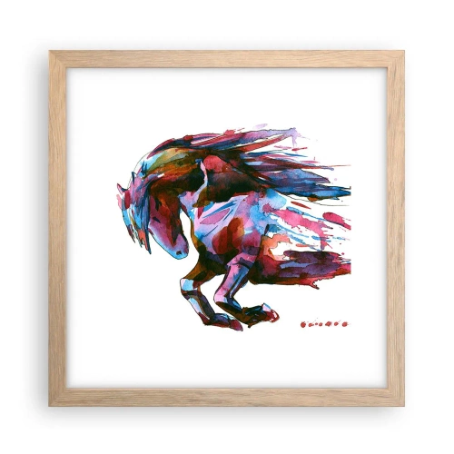 Plakát v rámu světlý dub - U vytržení - 30x30 cm