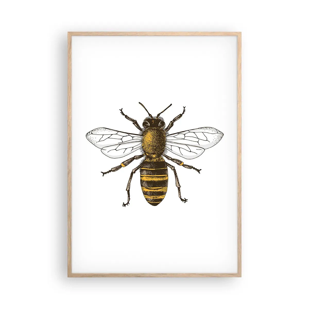 Plakát v rámu světlý dub - Krásná a dobrá - 70x100 cm