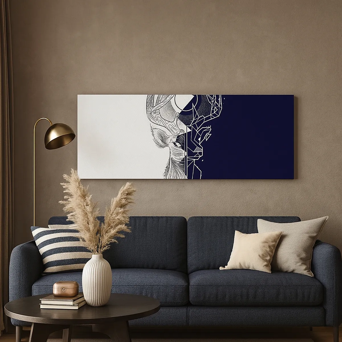 Obraz na plátně - Válka a jednota opaků - 30x30 cm