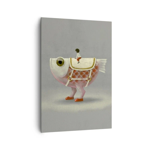 Obraz na plátně - Rybí jezdec - 70x100 cm