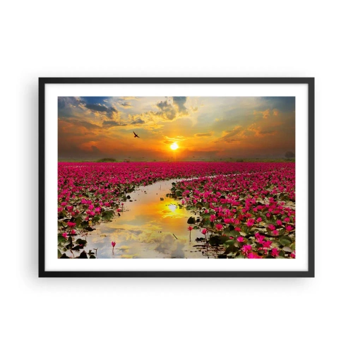 Plakát v černém rámu - Tajemný život jezera - 70x50 cm