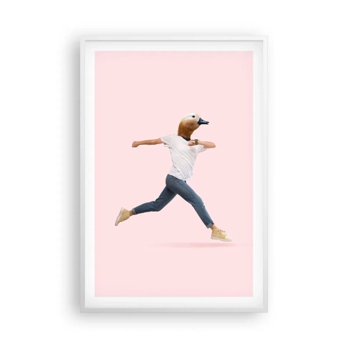 Plakát v bílém rámu - Špetka absurdity - 61x91 cm