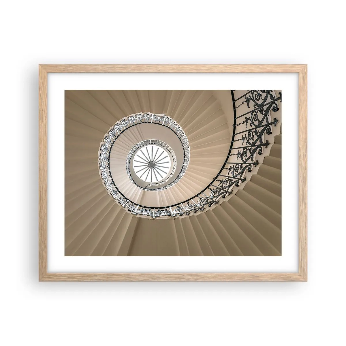 Plakát v rámu světlý dub - Uvnitř mušle - 50x40 cm