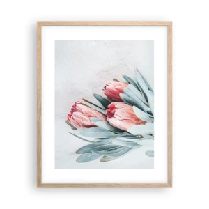 Plakát v rámu světlý dub - Zahanbené svou vlastní krásou - 40x50 cm