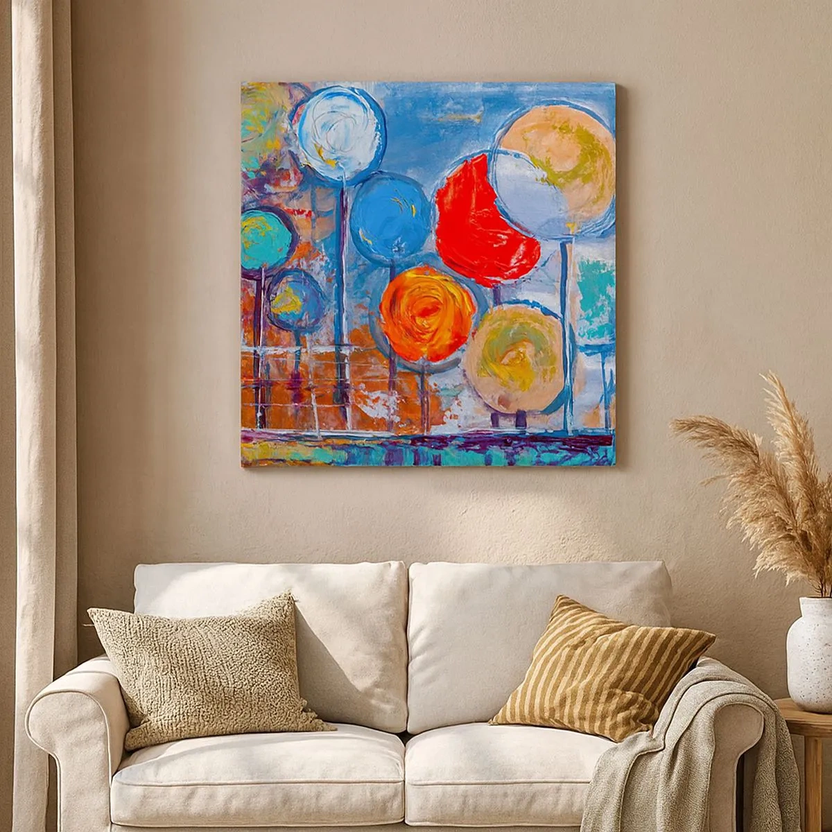 Obraz na plátně - Zázraky na tyči - 30x30 cm