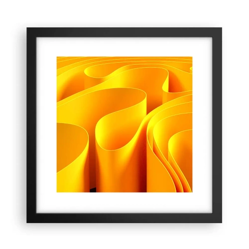 Plakát v černém rámu - Jako sluneční vlny - 30x30 cm