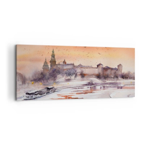 Obraz na plátně - Královský západ slunce - 100x40 cm