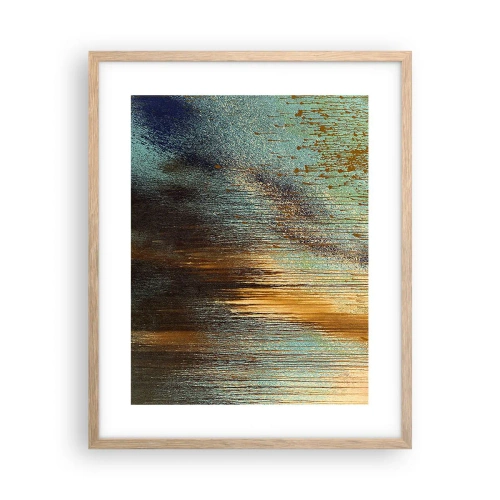 Plakát v rámu světlý dub - Nenáhodná barevná kompozice - 40x50 cm