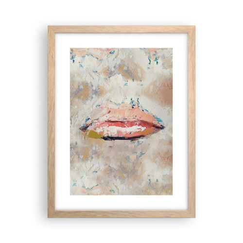 Plakát v rámu světlý dub - Probouzí smysly - 30x40 cm