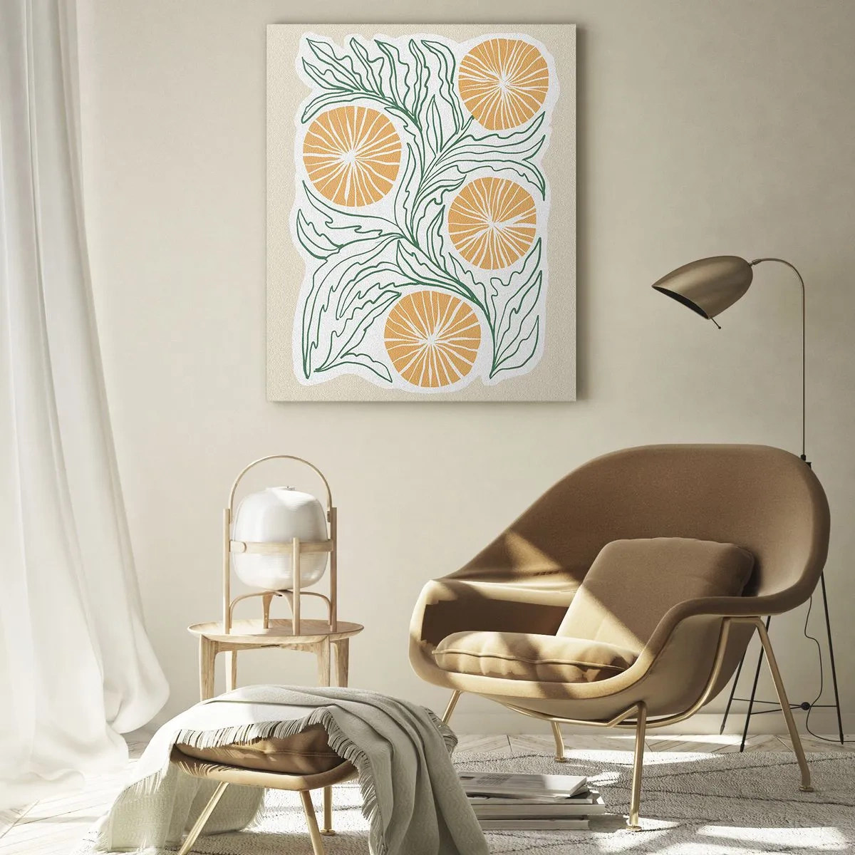 Obraz na skle - Etnický s abstraktním nádechem - 50x70 cm
