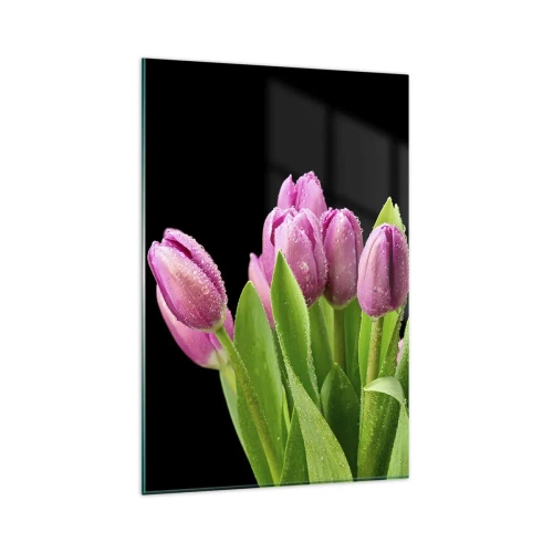 Obraz na skle - Liliové potěšení jara - 80x120 cm