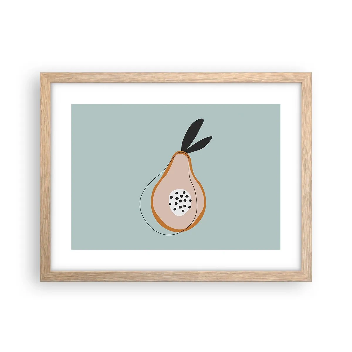 Plakát v rámu světlý dub - Pronikání do podstaty věcí - 40x30 cm