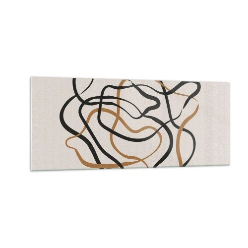 Obraz na skle - Všechno se pokroutilo - 100x40 cm