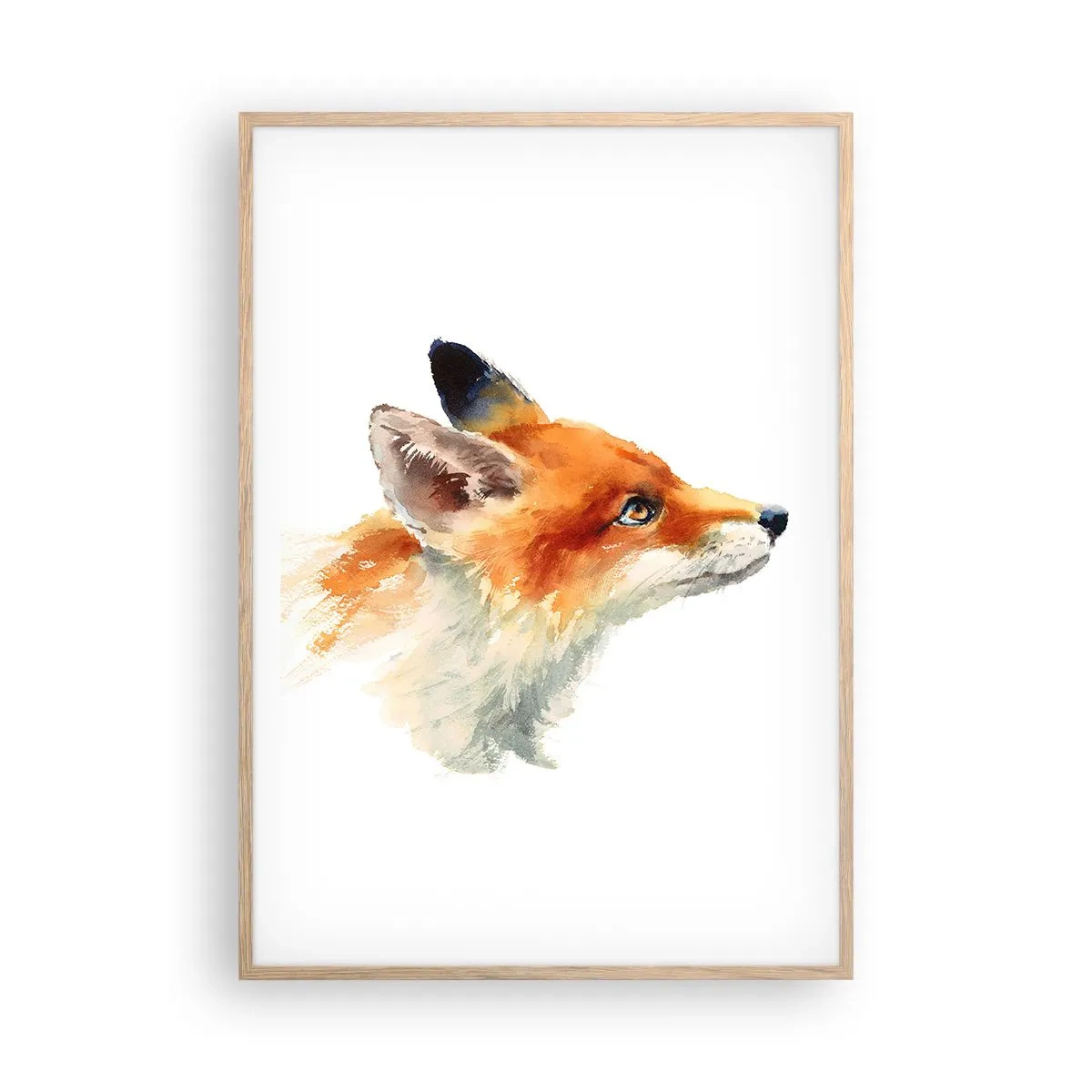 Plakát v rámu světlý dub - Opatrnosti není nikdy dost - 70x100 cm