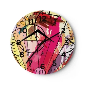 Nástěnné hodiny - Výbuch - 40x40 cm