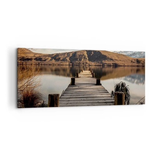 Obraz na plátně - Krajina v tichu - 100x40 cm