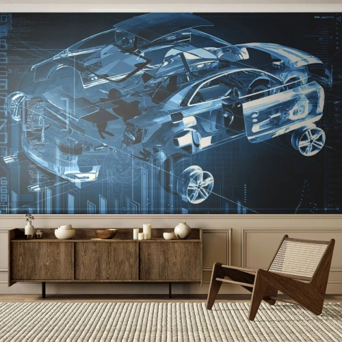 Fototapeta Premium Canvas - Inženýrská anatomie - Automobilový průmysl, Auto, Pojem - 150x105 cm