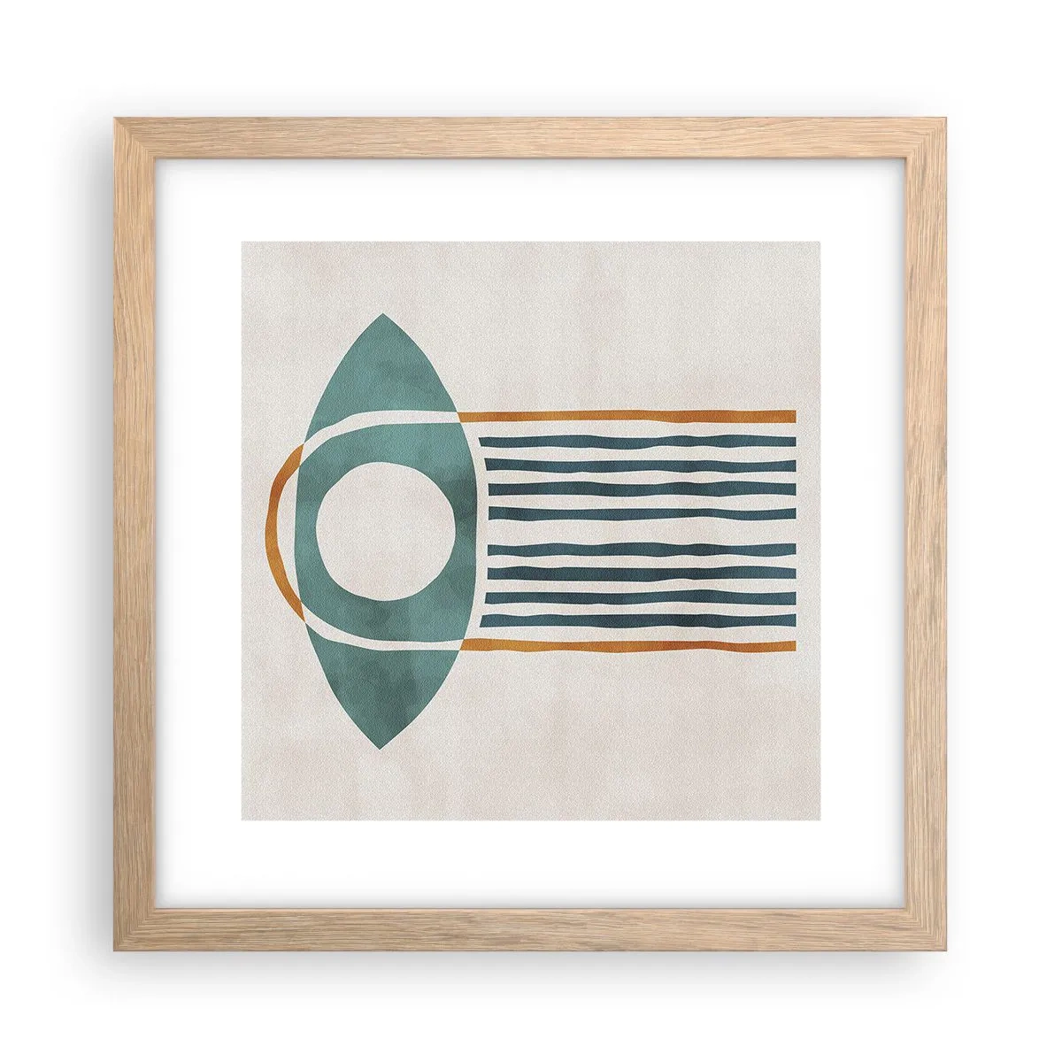 Plakát v rámu světlý dub - Znaky a rituály - 30x30 cm