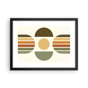 Plakát v černém rámu - V barvách země - 40x30 cm