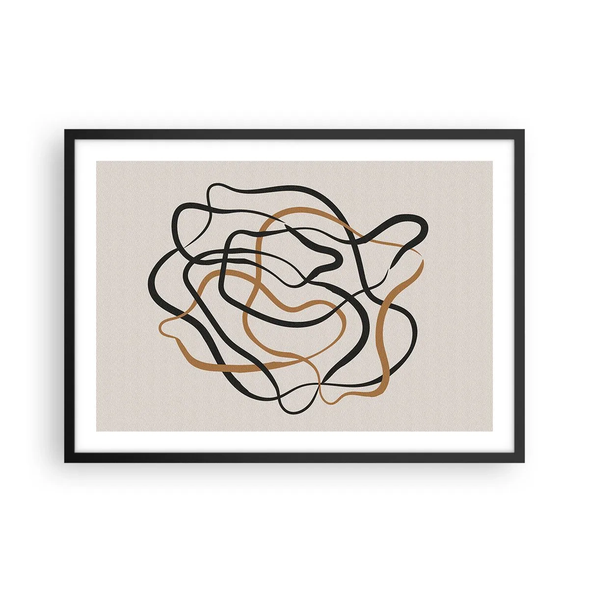 Plakát v černém rámu - Všechno se pokroutilo - 70x50 cm