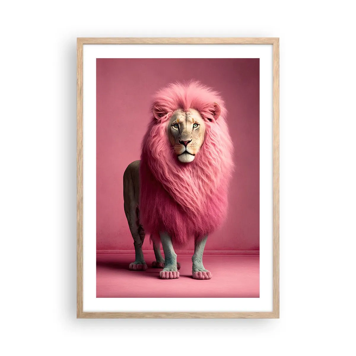 Plakát v rámu světlý dub - A už se nebojíš - 50x70 cm