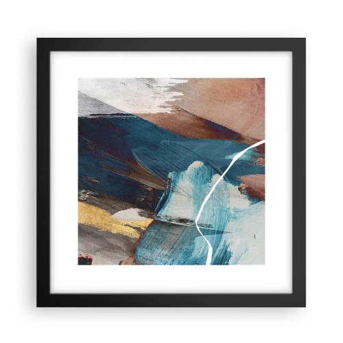 Plakát v černém rámu - Na plno a s energií - 30x30 cm