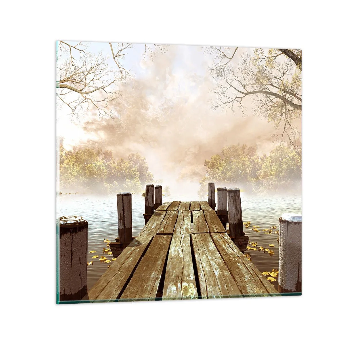 Obraz na skle - Jemný smutek podzimu - 30x30 cm