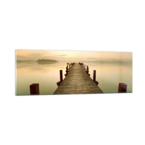 Obraz na skle - Rozbřesk, svítání, světlo - 90x30 cm