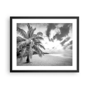 Plakát v černém rámu - Když toužíš po samotě…. - 50x40 cm