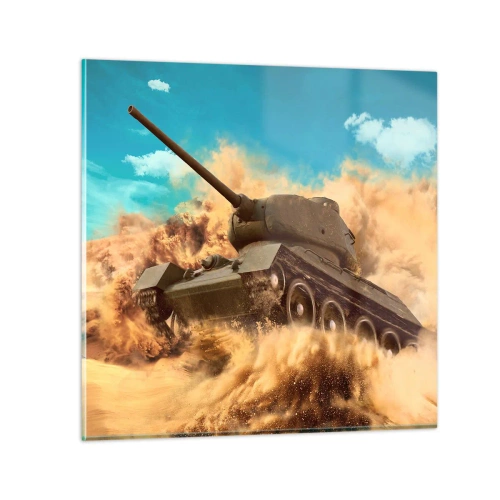 Obraz na skle - Nedá se porazit - 60x60 cm