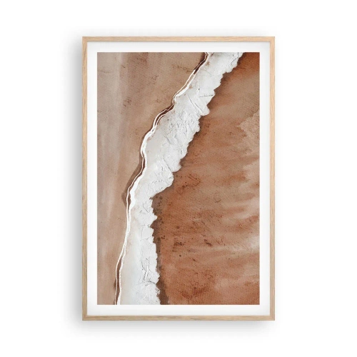 Plakát v rámu světlý dub - V zemitých barvách - 61x91 cm