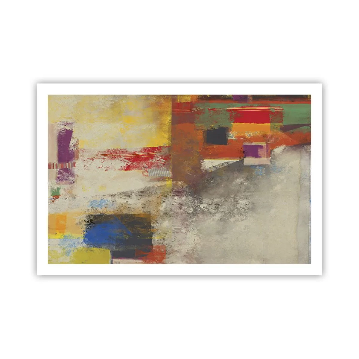Plakát - Geometrie barev - 91x61 cm
