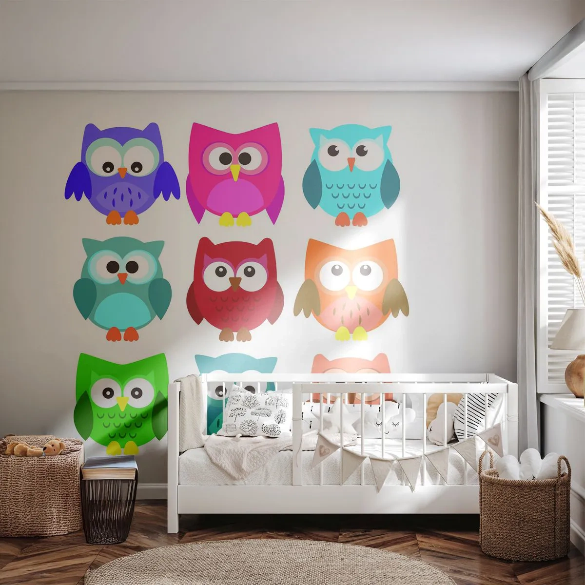 Fototapeta Standard Eco - Je zábavné být jiný - Pro děti, Sova, Grafika - 200x140 cm
