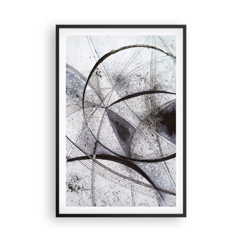 Plakát v černém rámu - Futuristická fantazie - 61x91 cm