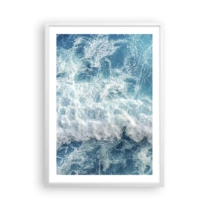 Plakát v bílém rámu - Radostně a skákavě - 50x70 cm