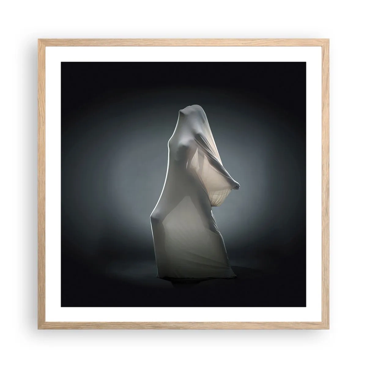 Plakát v rámu světlý dub - Skryté touhy - 60x60 cm