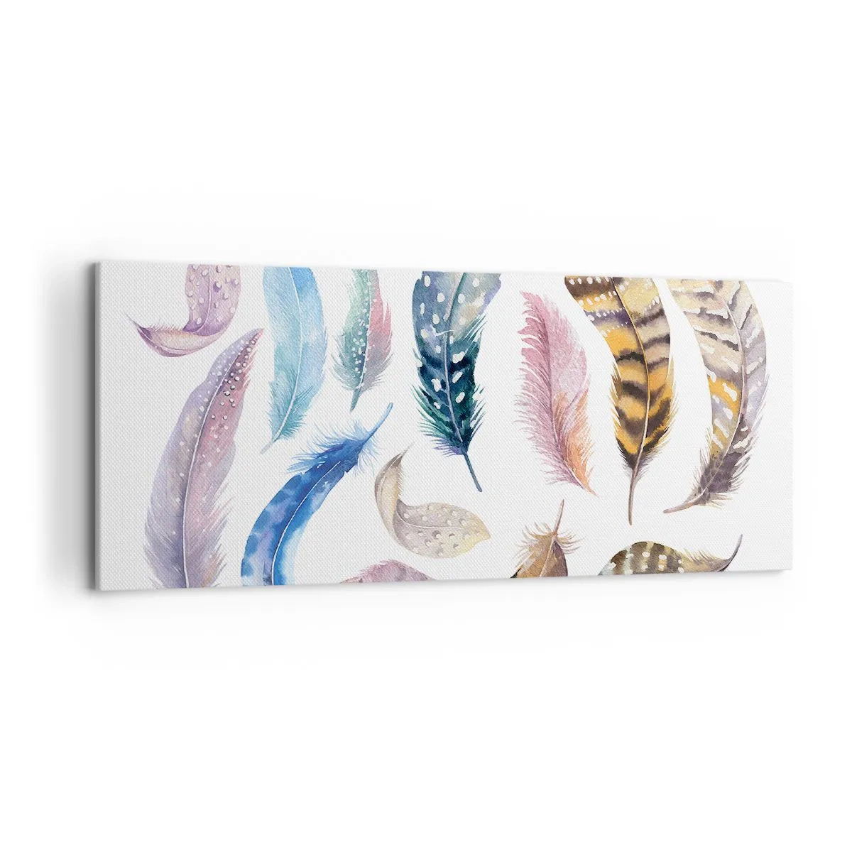 Obraz na plátně - Lehké, strakaté a vícebarevné - 120x50 cm