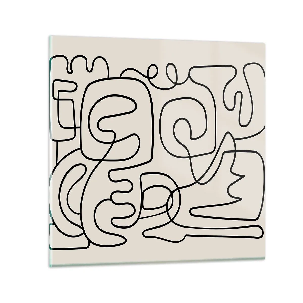 Obraz na skle - Podle stopy - 50x50 cm